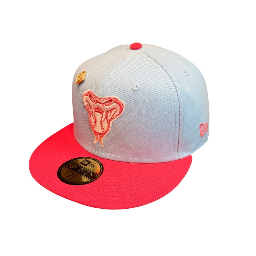 Arizona Diamondbacks New Era 59FIFTY Fitted Hat 7 1/2 Blue Pink New